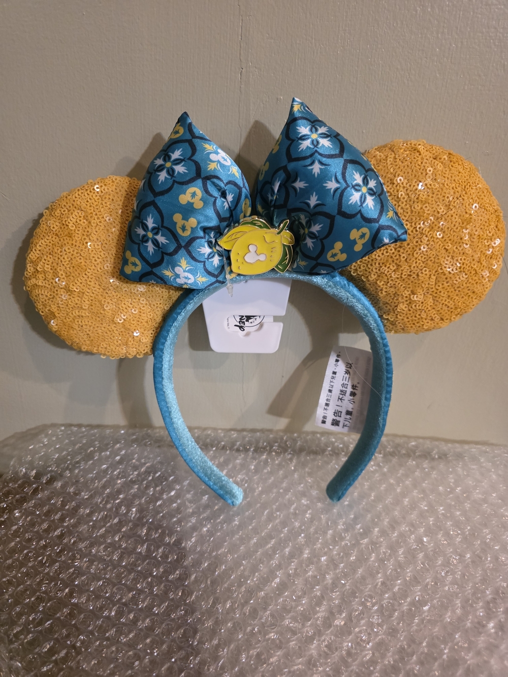 Disney Parks EPCOT World Showcase Italy Pavilion "Limoncello Saluti" Minnie Ears